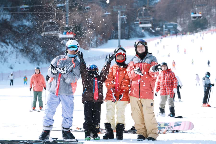 Elysian Ski Day Tour (Ski & Snow Board Full Package) - Getting dressed and collecting the equipment