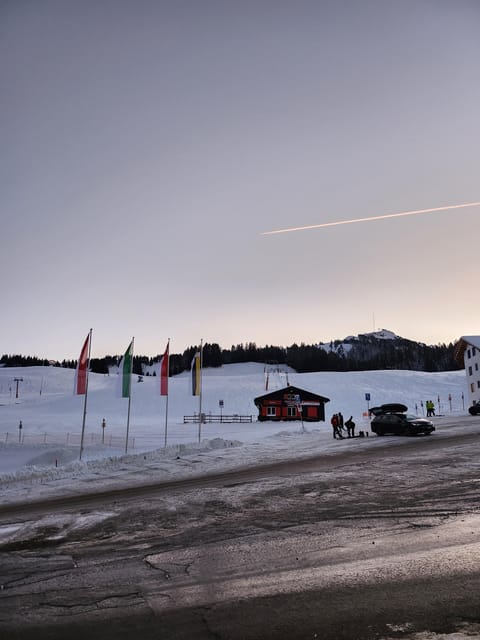 Flumserberg ski course - The mountain setting and the Churfirsten views