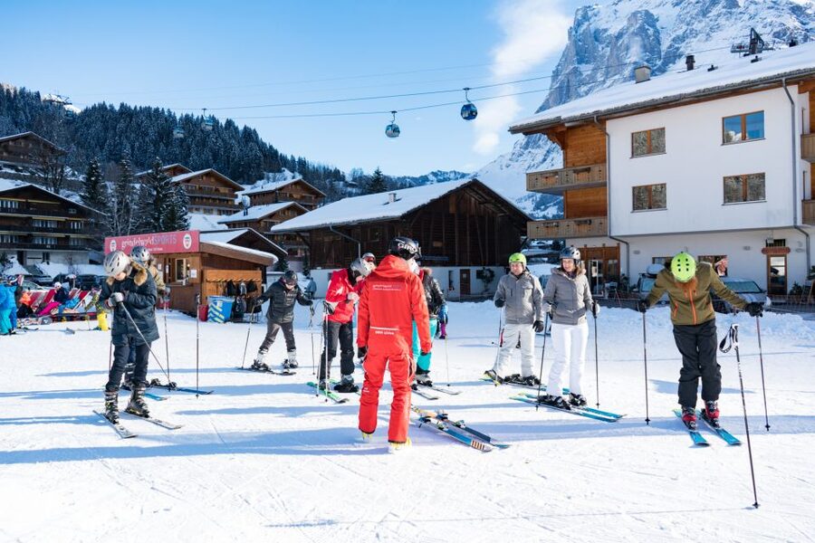 From Interlaken: 8-Hour Skiing in Grindelwald for Beginner's - The Eiger views make the hard work worthwhile