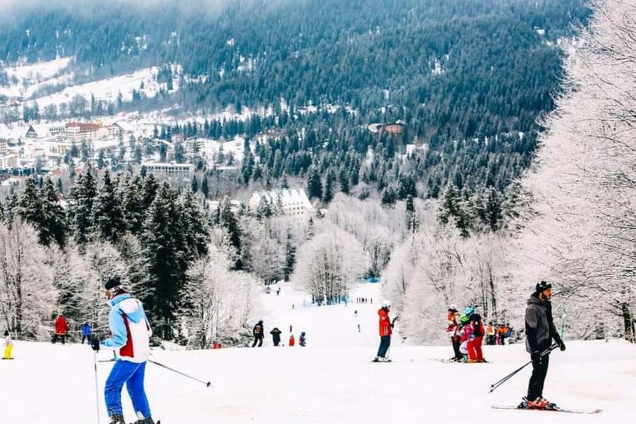 From Tbilisi: Borjomi and Bakuriani Ski resort Day Trip ❄️☃️ - Cable-car views over Borjomi