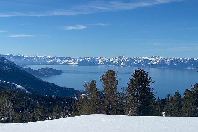 Guided Cross Country Skiing at Lake Tahoe - Working toward the lake view