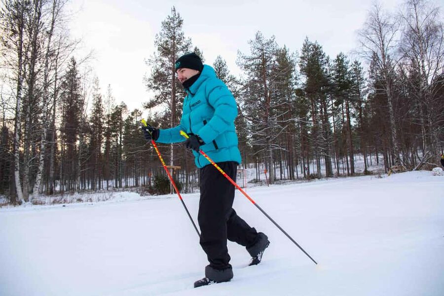 Levi: Cross-Country Skiing Experience - Crossing Levi’s frozen lake