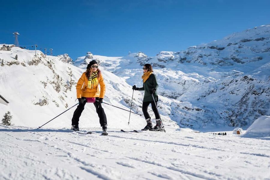 Lucerne: Mount Titlis First time Ski Experience - Your first hour on skis at Trübsee