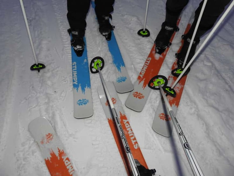 Luosto: Private Sliding Ski Adventure with Local Guide - Learning to slide on skis in Luosto