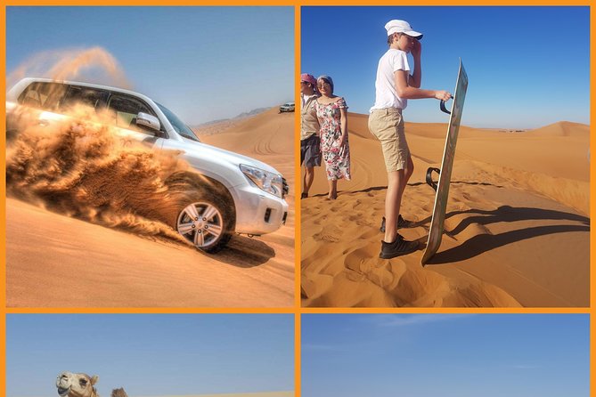 Morning Red Dune Safari Camel Ride Sand Ski And Dune Bashing - Getting your bearings at the Lahbab rest stop