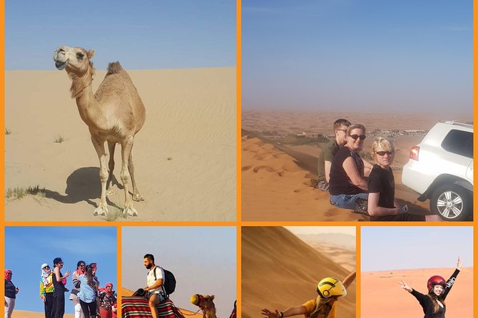 Morning Red Dune Safari Camel Ride Sand Ski And Dune Bashing - Who will enjoy this morning safari most