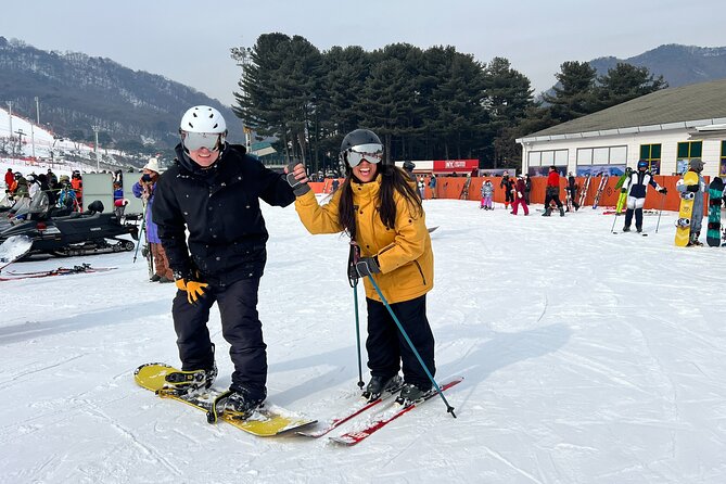 Seoul to Jisan Ski Resort (Fun 1 Day Trip Winter Sports & Skiing) - Picking skis, snowboards, or a simpler snow day