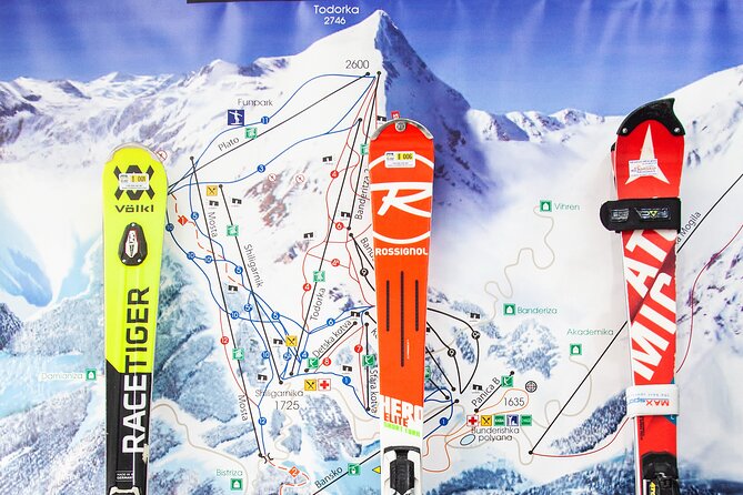 Ski and snowboard equipment in Bansko,Bulgaria - From the Shop to the Gondola