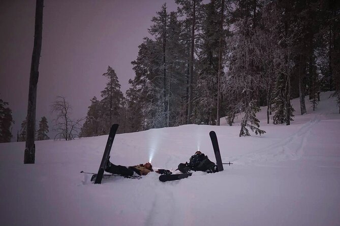 Ski Trekking under the Northern Lights - The fire, Finnish snacks, and a welcome warm-up