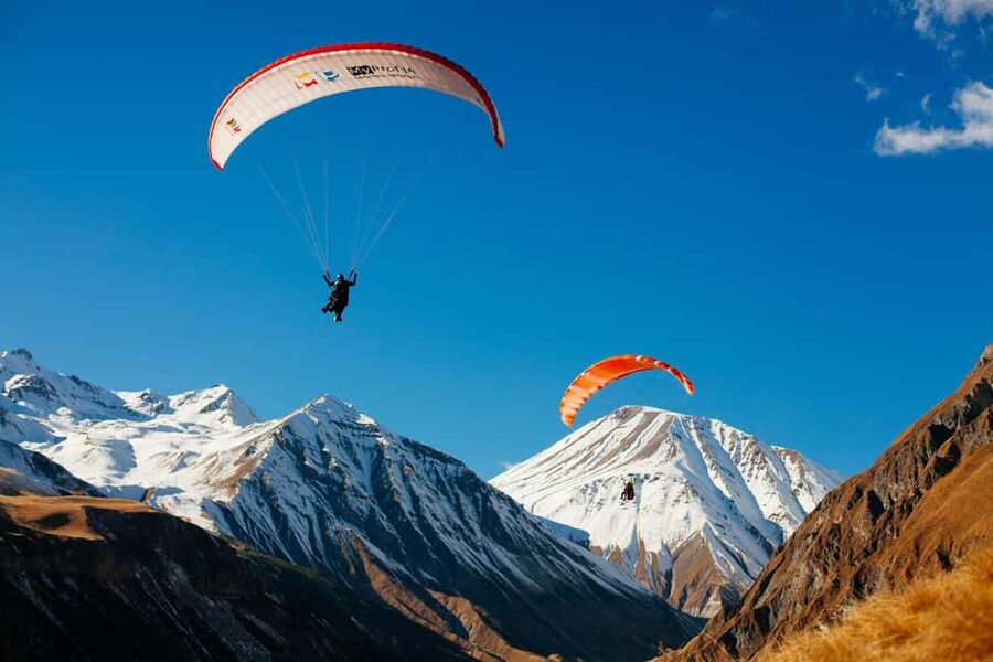 Trip from Tbilisi to Gudauri Day tour Ski resort & more ... - Ananuri Fortress above the Aragvi River