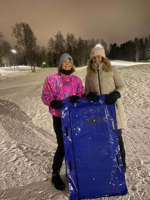 Tromsø: Sledding, Toboggan, Mini Skiing, Lasso & Arctic Fun - A Local Snow Day in Charlottenlund Park
