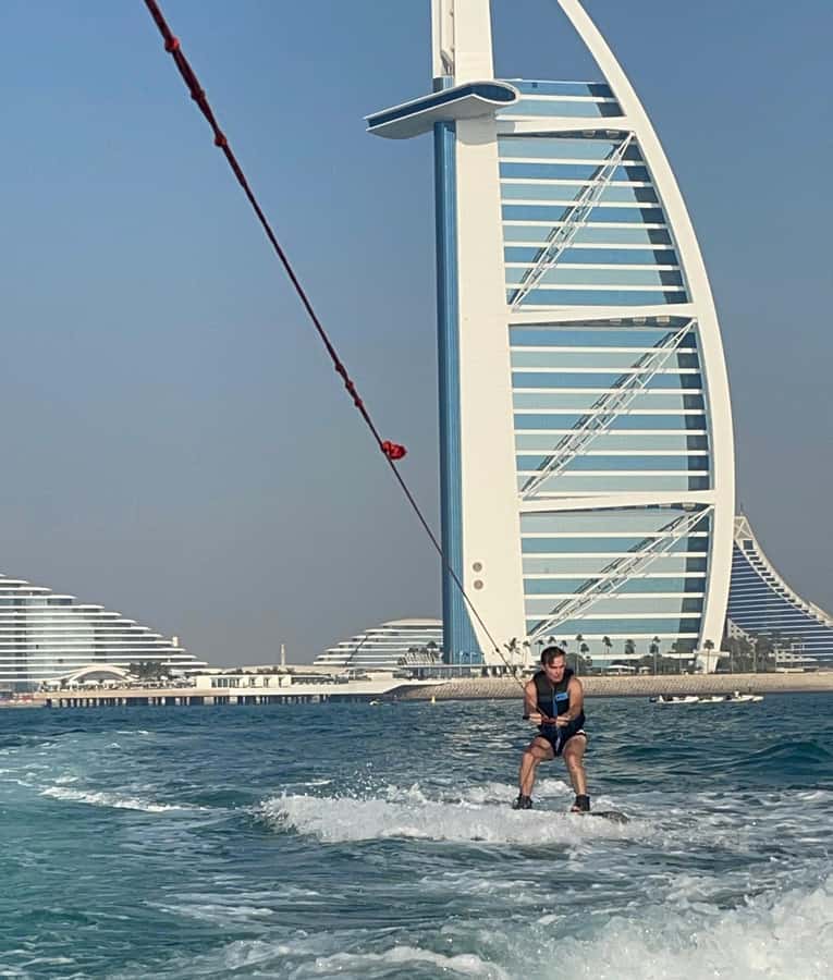 WakeBoard : Ski on the Dubai Sea Water on Wakeboard - Kumaran and Mahmoud: names worth knowing
