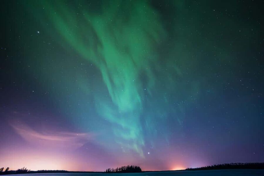 Ylläs: Guided Night Skiing Tour Under the Arctic Sky - Following Kevin into the snowy forest